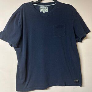 Y2K Navy Regular Fit T-Shirt Men’s XL Classic Workwear Casual Streetwear Retro